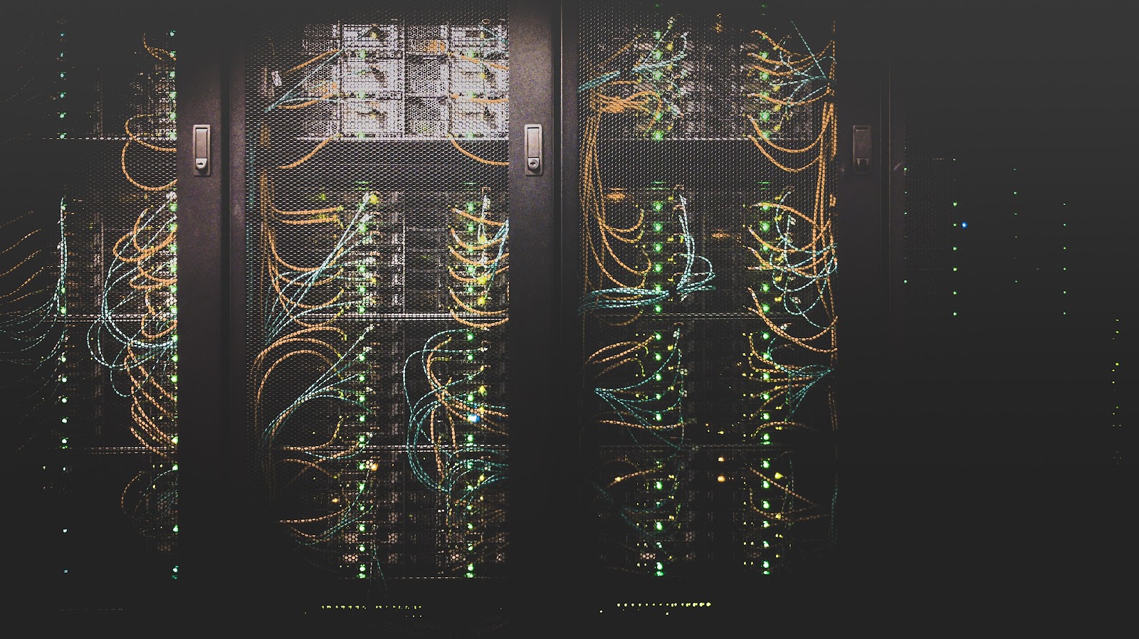 Server cages in a data center