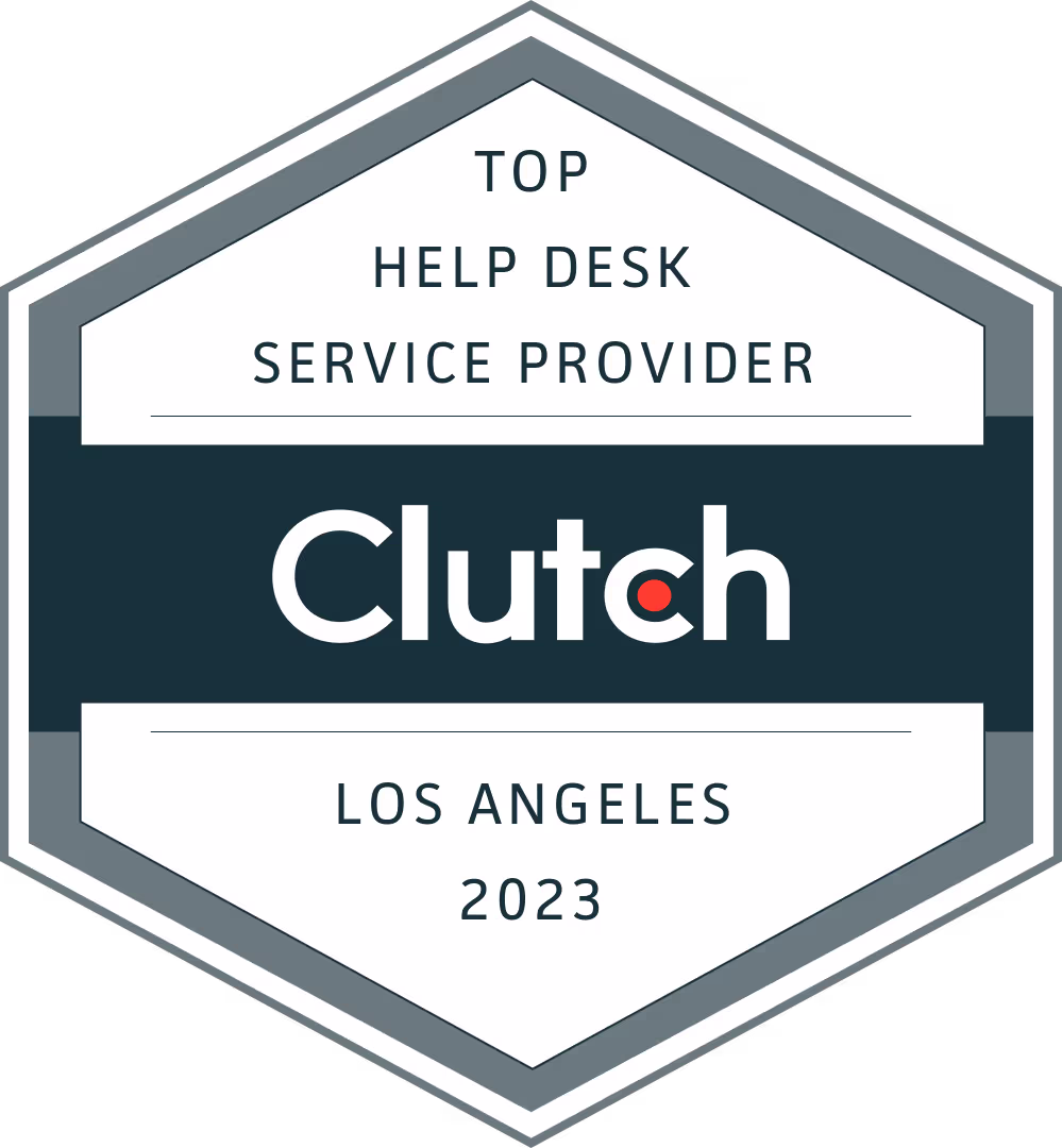 Clutch Top Help Desk Service Provider Los Angeles Award